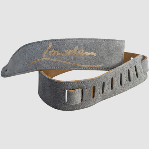 Brown Leather Distressed Lowden Guitar Strap